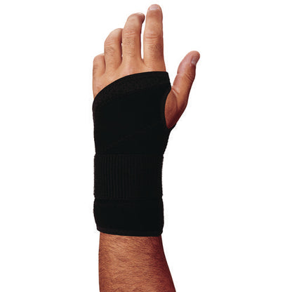 Proflex 4005 Wrist Brace Support With Single Strap, Medium, Fits Left Hand, Black