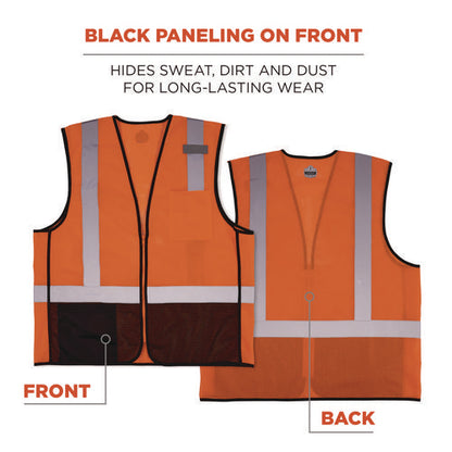 Glowear 8210z Hi-vis Class 2 Mesh Vest, 4x-large To 5x-large, Orange