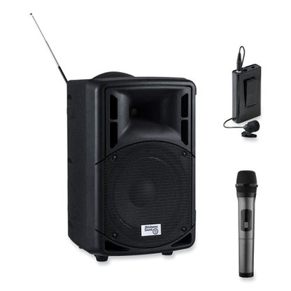 Wireless Pa System With Wireless Tie Clip Microphone, 40 W, Black