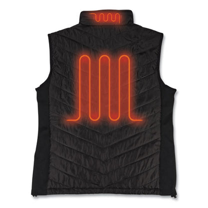 N-ferno 6495 Rechargeable Heated Vest With Batter Power Bank, Fleece/polyester, Medium, Black