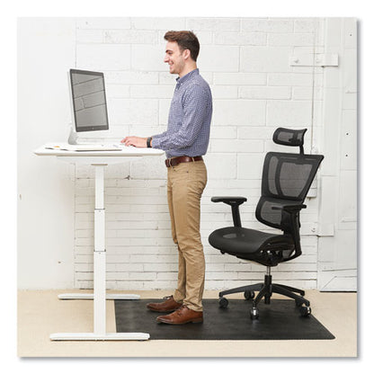 Ergonomic Sit Stand Mat, 53 X 45, Black, 25/pallet