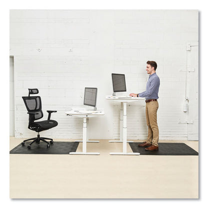 Ergonomic Sit Stand Mats, 60 X 46, Black, 25/pallet