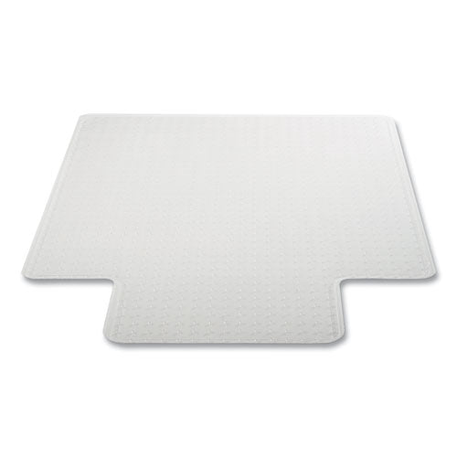 Duramat Moderate Use Chair Mat For Low Pile Carpeting, Lipped, 45 X 53, Clear, 25/pallet