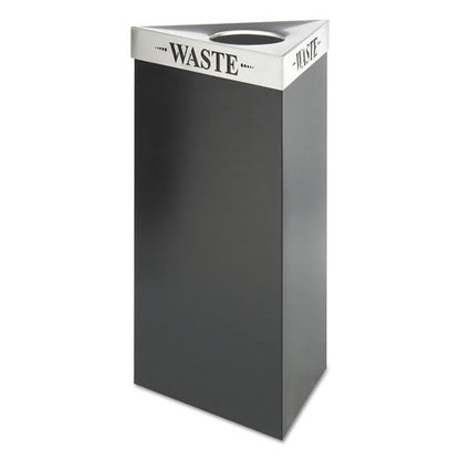 Trifecta Waste Receptacle Lid, Laser Cut "waste" Inscription, 20w X 20d X 3h, Stainless Steel