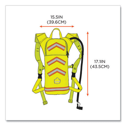 Chill-its 5155 Low Profile Hydration Pack, 2 L, Hi-vis Lime