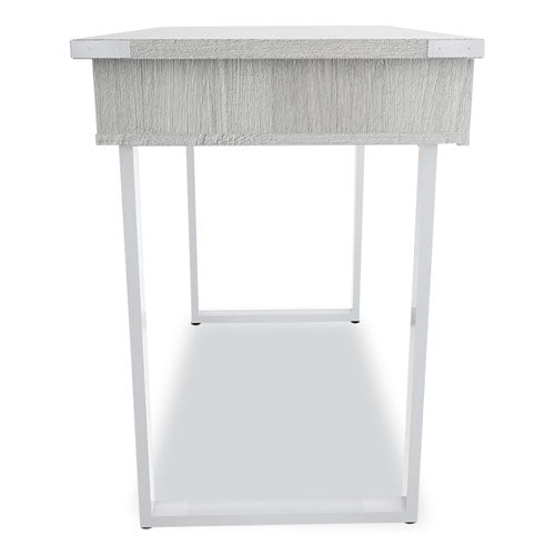 Mirella Soho Desk With Drawer, 36.25" X 22.25" X 30", Gray