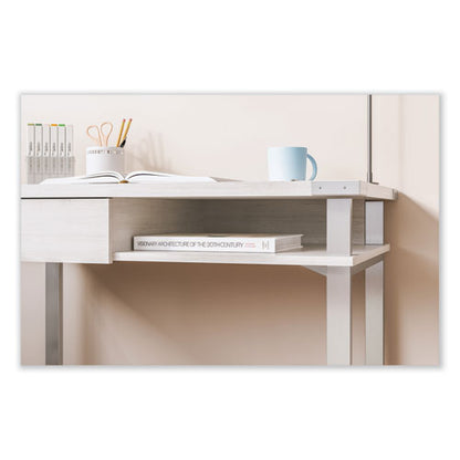 Mirella Soho Desk With Drawer, 36.25" X 22.25" X 30", Gray