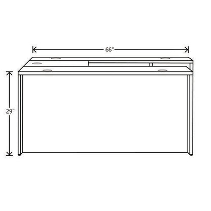 Mod U-station Bundle, 66" X 96" X 29", Java Oak