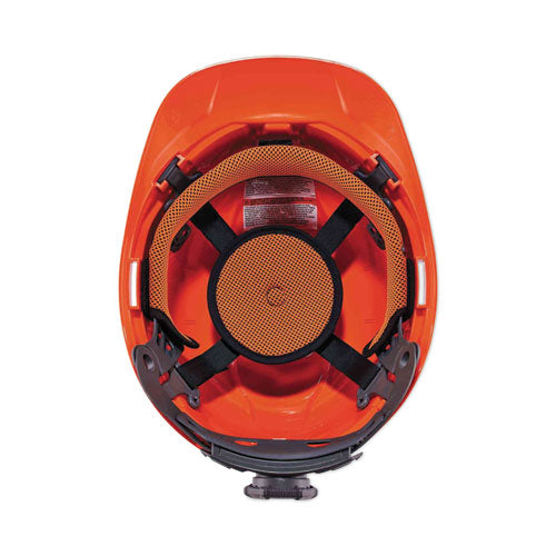 Skullerz 8970led Class E Hard Hat Cap Style With Led Light, Orange