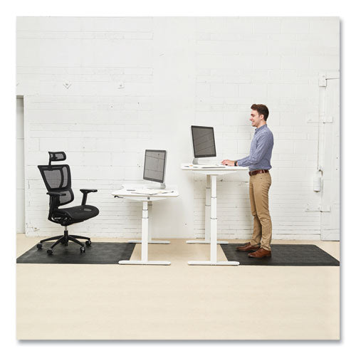 Ergonomic Sit Stand Mat, 48 X 36, Black, 25/pallet