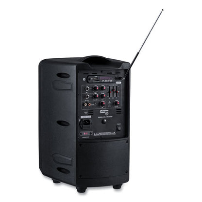 Wireless Pa System With Wireless Handheld Microphone, 40 W, Black