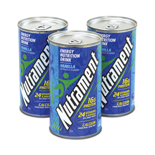 Energy Nutrition Drink, Vanilla, 12 Oz Can, 12/carton