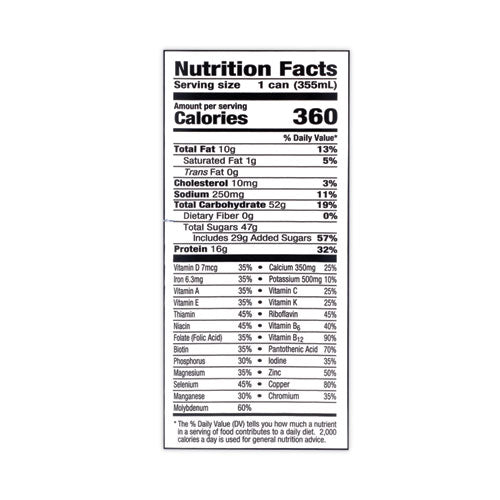 Energy Nutrition Drink, Vanilla, 12 Oz Can, 12/carton