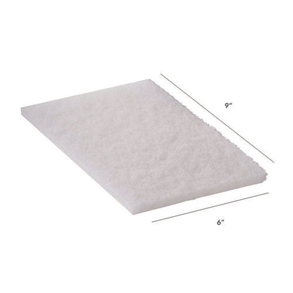 92-98 Light Duty Hand Pad, 6 X 9, White, 20/carton