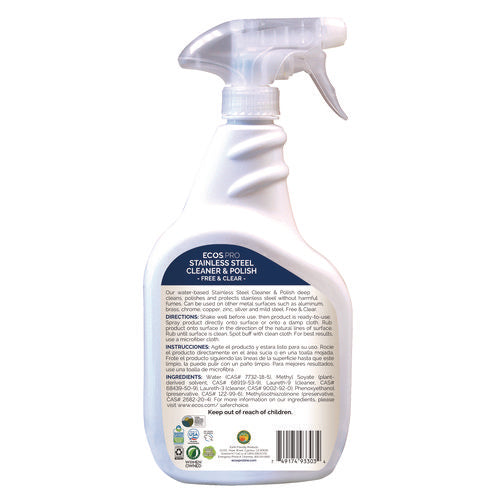 Stainless Steel Cleaner And Polish, 32 Oz Spray