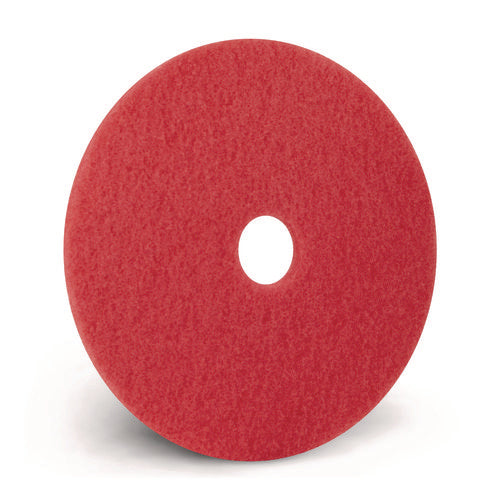 Buffing Pads, 16" Diameter, Red, 5/carton