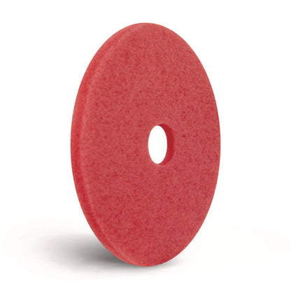 Buffing Pads, 16" Diameter, Red, 5/carton