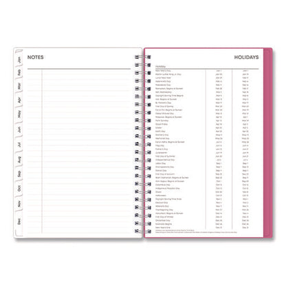 Bca Orchid Weekly/monthly Planner, Orchids Artwork, 8 X 5, White/pink Cover, 12-month (jan To Dec): 2025