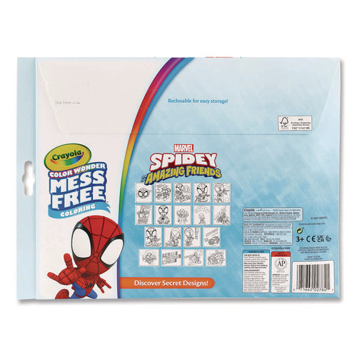 Spidey And His Amazing Friends Color Wonder Kit, (18) Action-packed Coloring Pages; (5) Spider-man Collection Markers