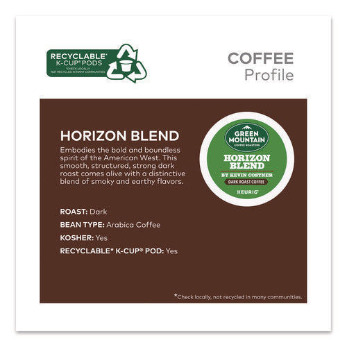 Horizon Blend By Kevin Costner Coffee K-cups, 0.37 Oz, 24/box