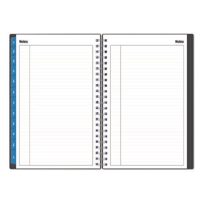 Collegiate Academic Year Weekly/monthly Planner, 8 X 5, Charcoal Gray Cover, 12-month: July 2024 To June 2025