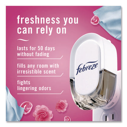 Air Freshener Warmer Starter Kit, Clear/white, With (2) Downy April Fresh Refills