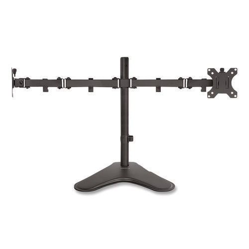 Dual Monitor Desk Stand, For 19" To 32" Monitors, 36.4" X 11" X 18.3", Black, Supports 17.6 Lb