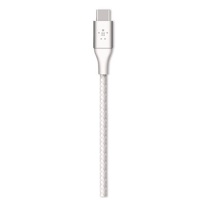 Boost Charge Braided Usb-c To Usb-c Cable, 6.6 Ft, White