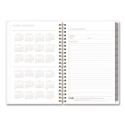 Kelly Ventura Mimosa Weekly/monthly Planner, Luscious Lemons Artwork, 8 X 5, Yellow/white Cover, 12-month (jan To Dec): 2025