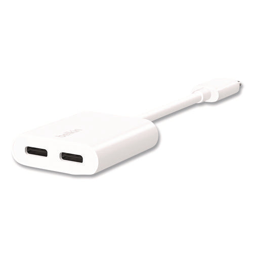 Rockstar Usb-c Audio + Charge Adapter, White