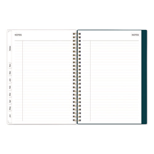 Greta Academic Year Weekly/monthly Planner, Floral Artwork, 8.63 X 5.88, Green Cover, 12-month: July 2024 To June 2025