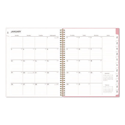 Mimi Pink Weekly/monthly Planner, Floral Artwork, 11 X 8.5, Pink/blue/rose Cover, 12-month (jan To Dec): 2025