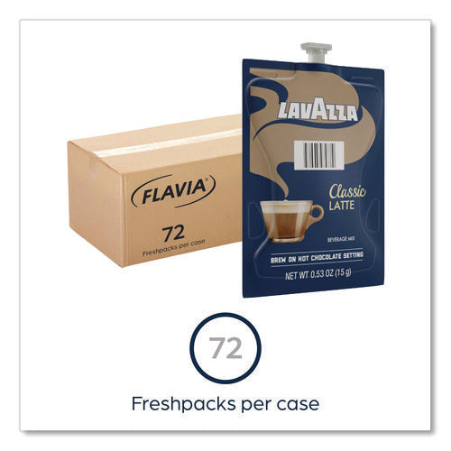 Lavazza Classic Latte, Classic, 0.53 Oz Pouch, 72/carton