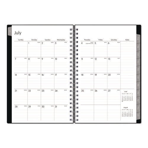 Enterprise Academic Weekly/monthly Planner, 8 X 5, Black Cover, 12-month (july To June): 2024 To 2025