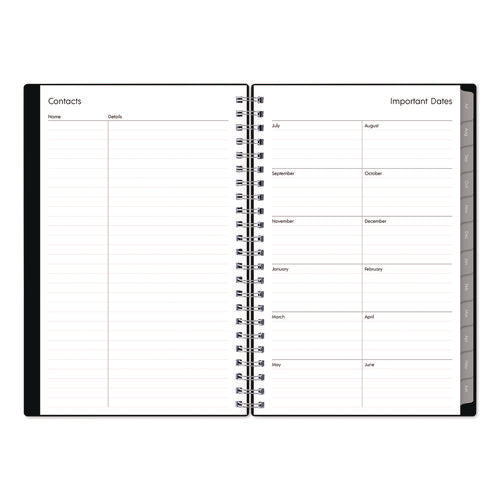 Enterprise Academic Weekly/monthly Planner, 8 X 5, Black Cover, 12-month (july To June): 2024 To 2025