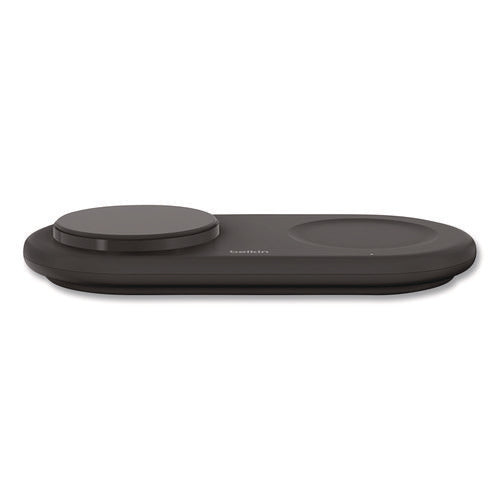 Boost Charge Pro 2-in-1 Magnetic Wireless Charging Pad With Qi2, Usb-c, 15 W, Black