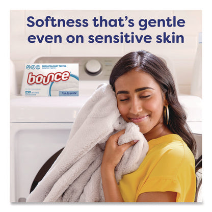 Free And Gentle Dryer Sheets, Fragrance-free, 240/box