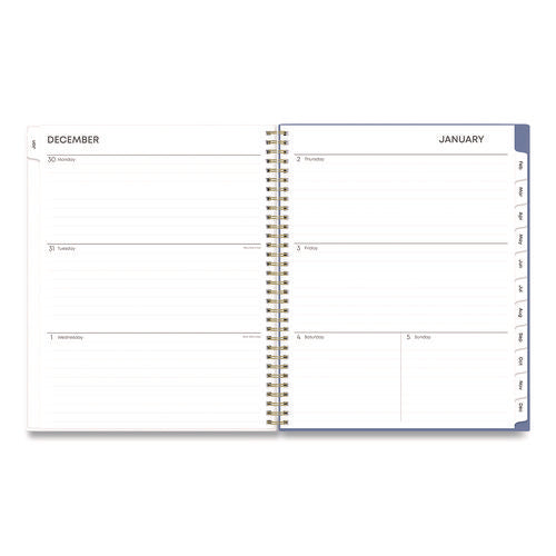 Cocorrina Weekly/monthly Planner, Pastel Paisley Artwork, 11 X 8.5, Blue/pink/white Cover, 12-month (jan To Dec): 2025