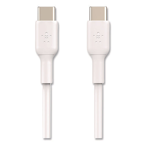 Boost Charge Usb-c To Usb-c Cable, 3.3 Ft, White, 2/pack