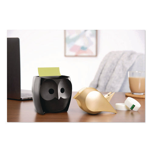 Bird Desktop Tape Dispenser, 1" Core, Metallic Gold