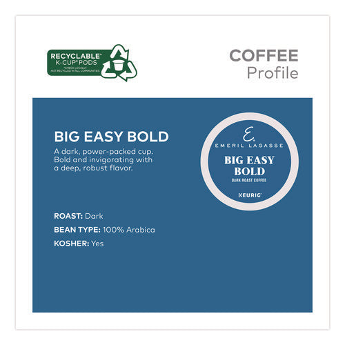 Big Easy Bold Coffee K-cups, 0.4 Oz, 48/box