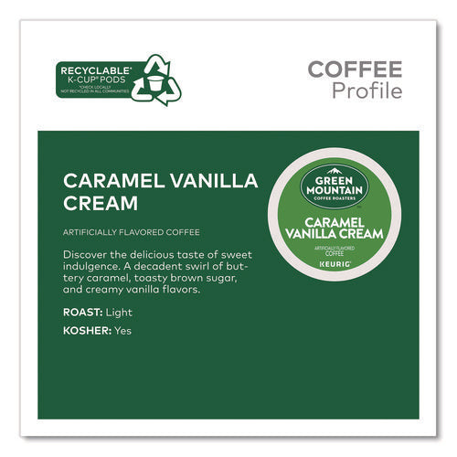 Caramel Vanilla Cream Coffee K-cups, 0.33 Oz, 48/box