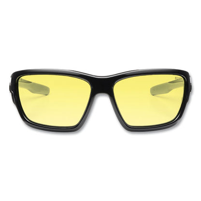 Skullerz Baldr Safety Glasses, Black Nylon Impact Frame, Yellow Polycarbonate Lens