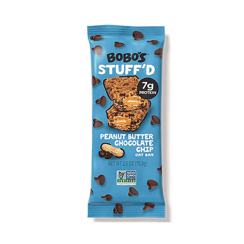 Stuff'd Peanut Butter And Chocolate Chip Oat Bar, 2.5 Oz Bar, 12/box