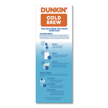 Cold Brew Coffee Packets, 2.12 Oz Packets, 4/box