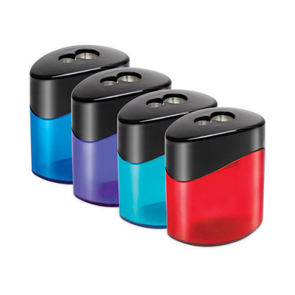 Manual Pencil Sharpener, 2 X 2.75, Randomly Assorted Colors