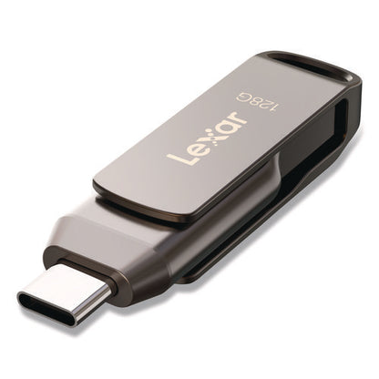 Jumpdrive D400 Usb 3.1 Flash Drive, 128 Gb, Titanium