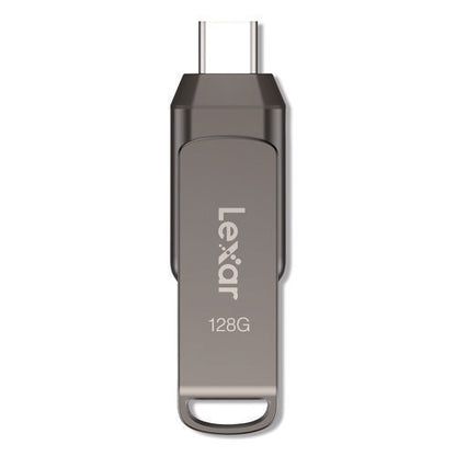 Jumpdrive D400 Usb 3.1 Flash Drive, 128 Gb, Titanium