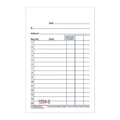 Multipart General-purpose Sales Pad, Two-part Carbonless, 3.34 X 5.13, 50 Forms/pad, 10 Pads/pack