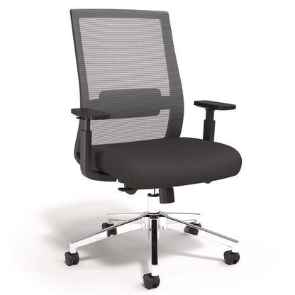 Ashdale Ergonomic Fabric Swivel Task Chair, Supports Up To 275 Lb, 18.15 To 21.89 Seat Height, Black Seat/back, Black Base